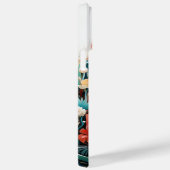 Schattigee Baby Fox met bloemetjes Papier Knipsel Case-Mate iPhone Case (Achterkant / Rechts)