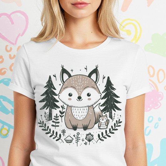 Schattigee Baby Fox T-shirt