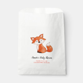 Schattigee Baby Fox | Woodland Baby shower Bedankt Bedankzakje