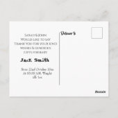 Schattigee Baby Geboorteaankondiging Dank u Briefk Briefkaart (Achterkant)