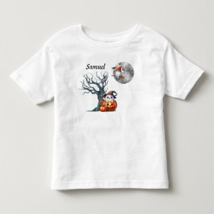 Schattigee Baby Geesten Halloween Scene - Monogram Kinder Shirts