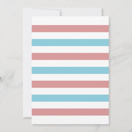 Schattigee Baby geslachtsopenbaring Kaart (Achterkant)