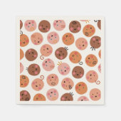 Schattigee Baby gezichten en wangen Servet (Voorkant)