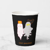 Schattigee Baby Ghosts Halloween Paper cup Papieren Bekers (Achterkant)