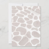 Schattigee Baby Giraffe Baby shower Kaart (Achterkant)