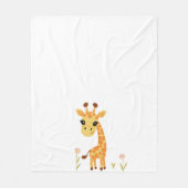 Schattigee Baby Giraffe Boho Fleece Deken (Voorkant)