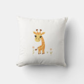 Schattigee Baby Giraffe Boho Kussen (Voorkant)