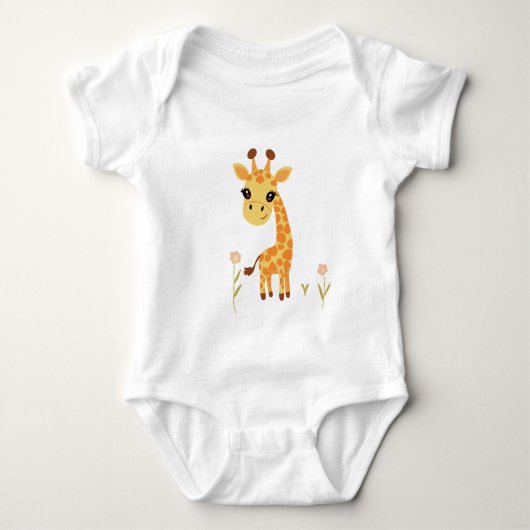 Schattigee Baby Giraffe Boho Romper (Voorkant)