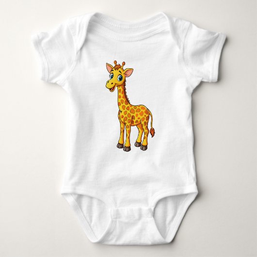 Schattigee Baby Giraffe Cartoon-35281 Romper (Voorkant)