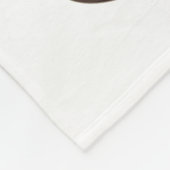 Schattigee Baby Giraffe Cartoon, Naam van het Kind Fleece Deken (Hoek)