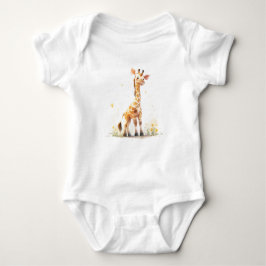 Schattigee Baby Giraffe, Dierentuindieren, Safarid Romper