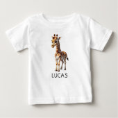 Schattigee Baby Giraffe Dierlijke Kinderen Persona (Voorkant)