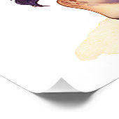 Schattigee Baby Giraffe grillig ontwerp Perfect Poster (Hoek)