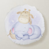 SCHATTIGEE BABY GIRAFFE MET BALLONNEN SLAPEN OLIFA ROND KUSSEN (Achterkant)