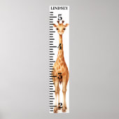 Schattigee Baby Giraffe Safari Oerwoud Dieren Poster (Voorkant)