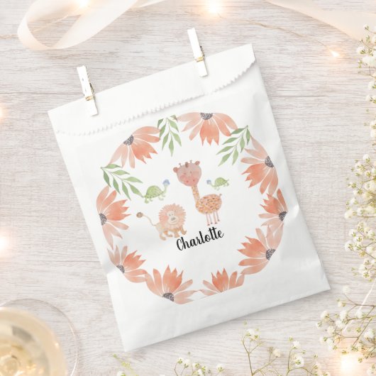 Schattigee Baby Giraffe Waterverf Handgeschilderd Bedankzakje (Geknipt)