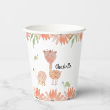 Schattigee Baby Giraffe Waterverf Handgeschilderd