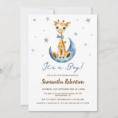 Schattigee Baby Giraffe Waterverf Het is een jonge Kaart (Voorkant)