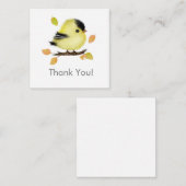 Schattigee Baby Goldfinch Bird bedankbriefje Notitiekaartje (Voorkant / Achterkant)