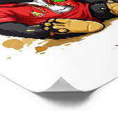 Schattigee Baby Gorilla Aangepaste naam Poster (Hoek)