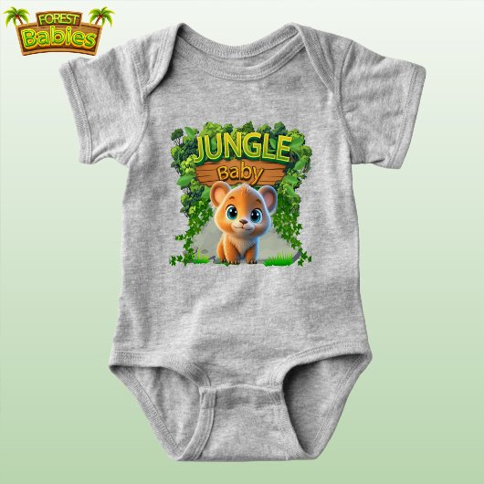 Schattigee Baby Grizzly Beer Zoo Animal Graphic 🐻 Romper