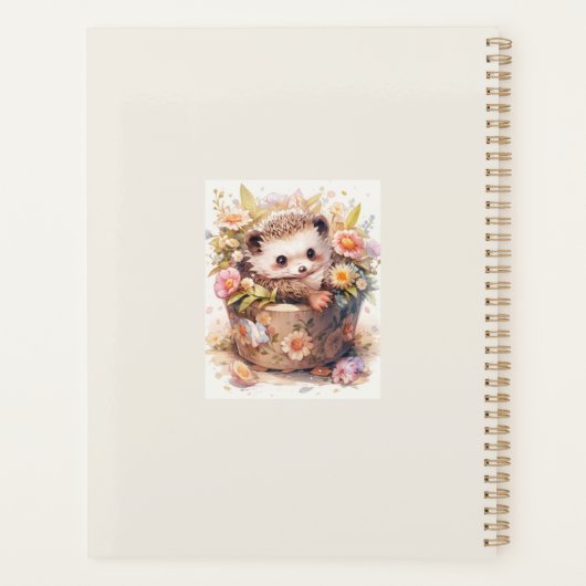 Schattigee Baby Hedgehog Planner (Achterkant)