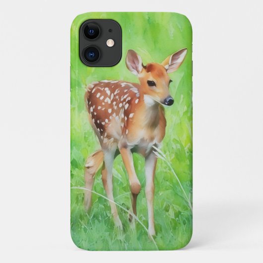 Schattigee Baby Herten Fawn Wild Animal Art Phone  Case-Mate iPhone Case (Achterkant)
