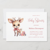 Schattigee Baby Herten met Cadeaus Baby shower Kaart (Voorkant)