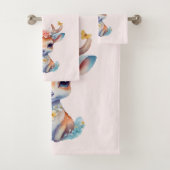 Schattigee Baby Herten met geweien en bloemen Bad Handdoek (Insitu)