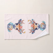 Schattigee Baby Herten met geweien en bloemen Bad Handdoek (Handdoek)