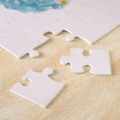 Schattigee Baby Herten met geweien en bloemen Legpuzzel (Zijkant)