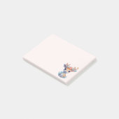 Schattigee Baby Herten met geweien en bloemen Post-it® Notes (Schuin)