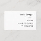 Schattigee Baby Herten met geweien en bloemen Visitekaartje (Achterkant)