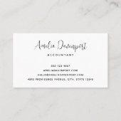 Schattigee Baby Herten met geweien en bloemen Visitekaartje (Achterkant)