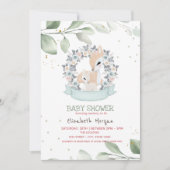 Schattigee Baby herten sterren bladeren Baby showe Kaart (Voorkant)