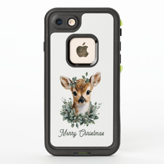 Schattigee Baby Herten Vrolijk Kerstfeest - Waterv (Achterkant)