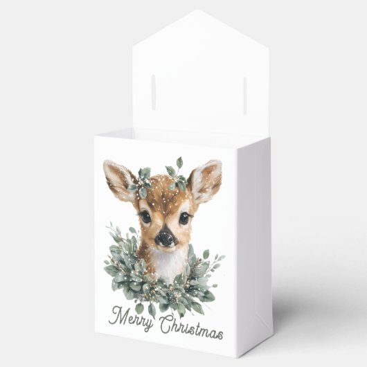 Schattigee Baby Herten Vrolijk Kerstfeest - Waterv Bedankdoosjes (Geopend)