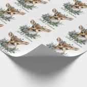 Schattigee Baby Herten Vrolijk Kerstfeest - Waterv Cadeaupapier (Hoek)