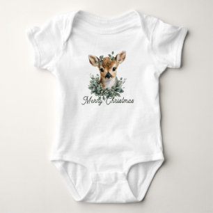 Schattigee Baby Herten Vrolijk Kerstfeest - Waterv Romper