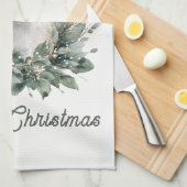 Schattigee Baby Herten Vrolijk Kerstfeest - Waterv Theedoek (Quarter Fold)