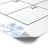 Schattigee Baby Herten Winter Raad de vervaldatum  Poster (Hoek)