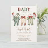 Schattigee Baby Het is koud buiten Winter Baby sho Kaart (Staand voorkant)