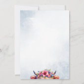 Schattigee Baby Highland Koe Baby shower uitnodigi (Achterkant)