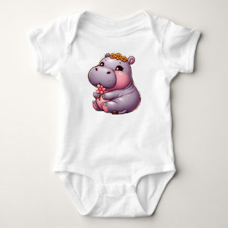 Schattigee Baby Hippo Baby Draag Romper