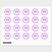 Schattigee Baby Hippo Cartoon Stickers (Vel)
