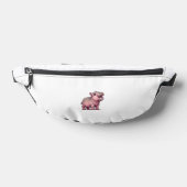 Schattigee Baby Hippo Moo Deng - Leuke en speelse Heuptasje (Liggend)