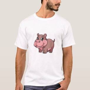 Schattigee Baby Hippo Moo Deng Tanktop_1 T-shirt