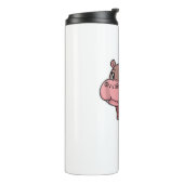 Schattigee Baby Hippo Moo Deng Tanktop_1 Thermosbeker (Gedraaid links)