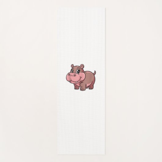 Schattigee Baby Hippo Moo Deng Tanktop_1 Yogamat (Voorkant)