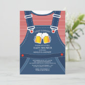 Schattigee BABY IS BROUWEN Baby shower Uitnodiging (Staand voorkant)